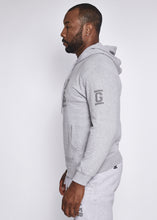 Load image into Gallery viewer, Grind Kings™ Grey Hooded Sweatshirt Grey Logo Big &amp; Tall
