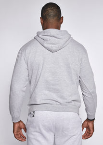 Grind Kings™ Grey Hooded Sweatshirt Grey Logo Big & Tall