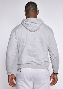 Grind Kings™ Grey Hooded Sweatshirt Grey Logo Big & Tall