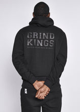 Load image into Gallery viewer, Hooded Sweatshirt Black logo
