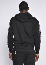Load image into Gallery viewer, Grey Hooded Sweatshirt White Logo
