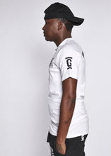 Load image into Gallery viewer,  White T Shirt With Black Logo Style
