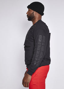 Black Sweatshirt-Black Logo