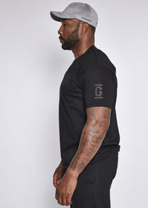 Black T Shirt With Grindkings Logo