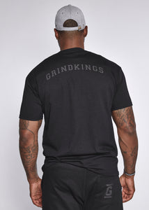 Black T Shirt With Grindkings 