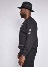 Load image into Gallery viewer, Black Sweatshirt Grey Logo
