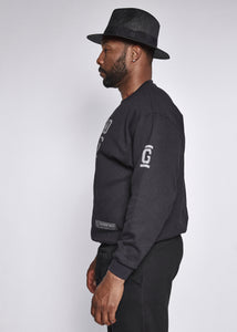 Black Sweatshirt Grey Logo