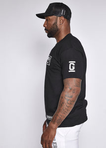 Black T Shirt - White Logo