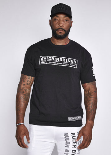  Black T Shirt - White Logo