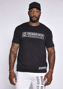  Black T Shirt - White Logo