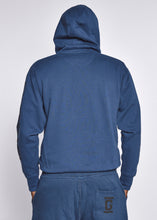 Load image into Gallery viewer, Blue Sweatshirt Black Logo
