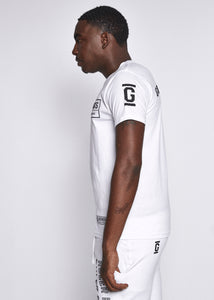 Black Logo-White T Shirt