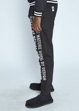 Load image into Gallery viewer, Black Ruler Sweat Pant
