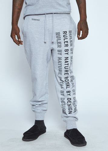 Grey Ruler Sweat Pants
