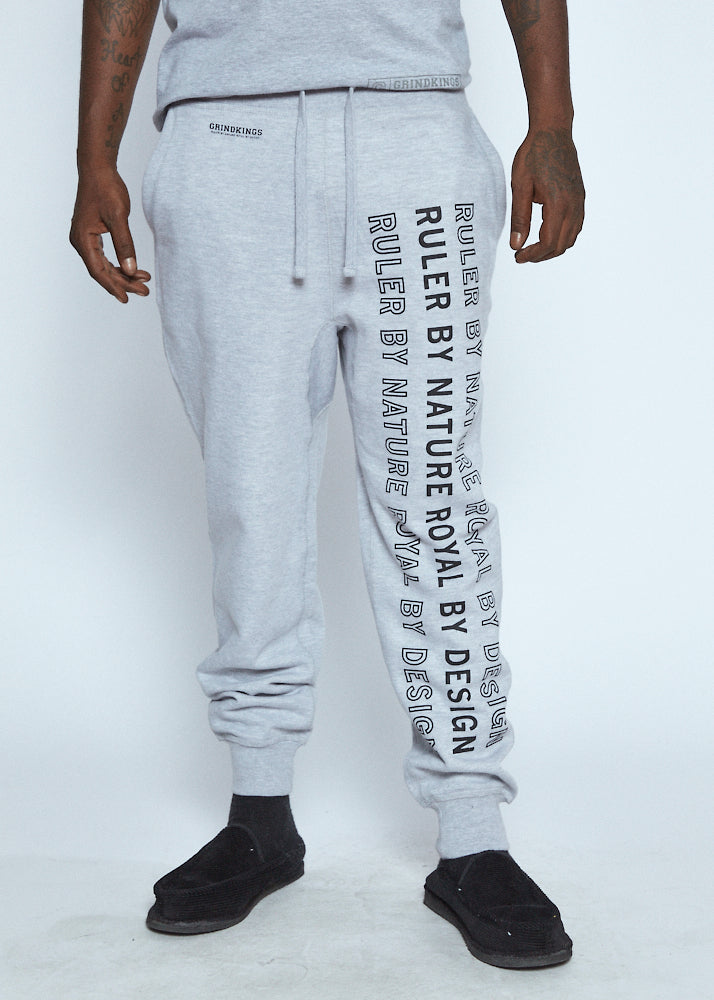 Grey Ruler Sweat Pants