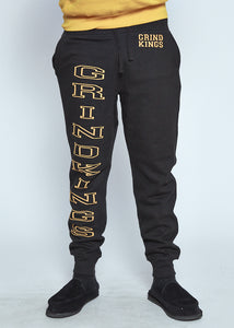 Black Sweat Pant Yellow Logo