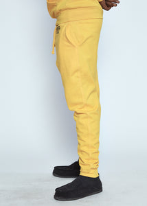 Yellow Sweat Pant Black Logo