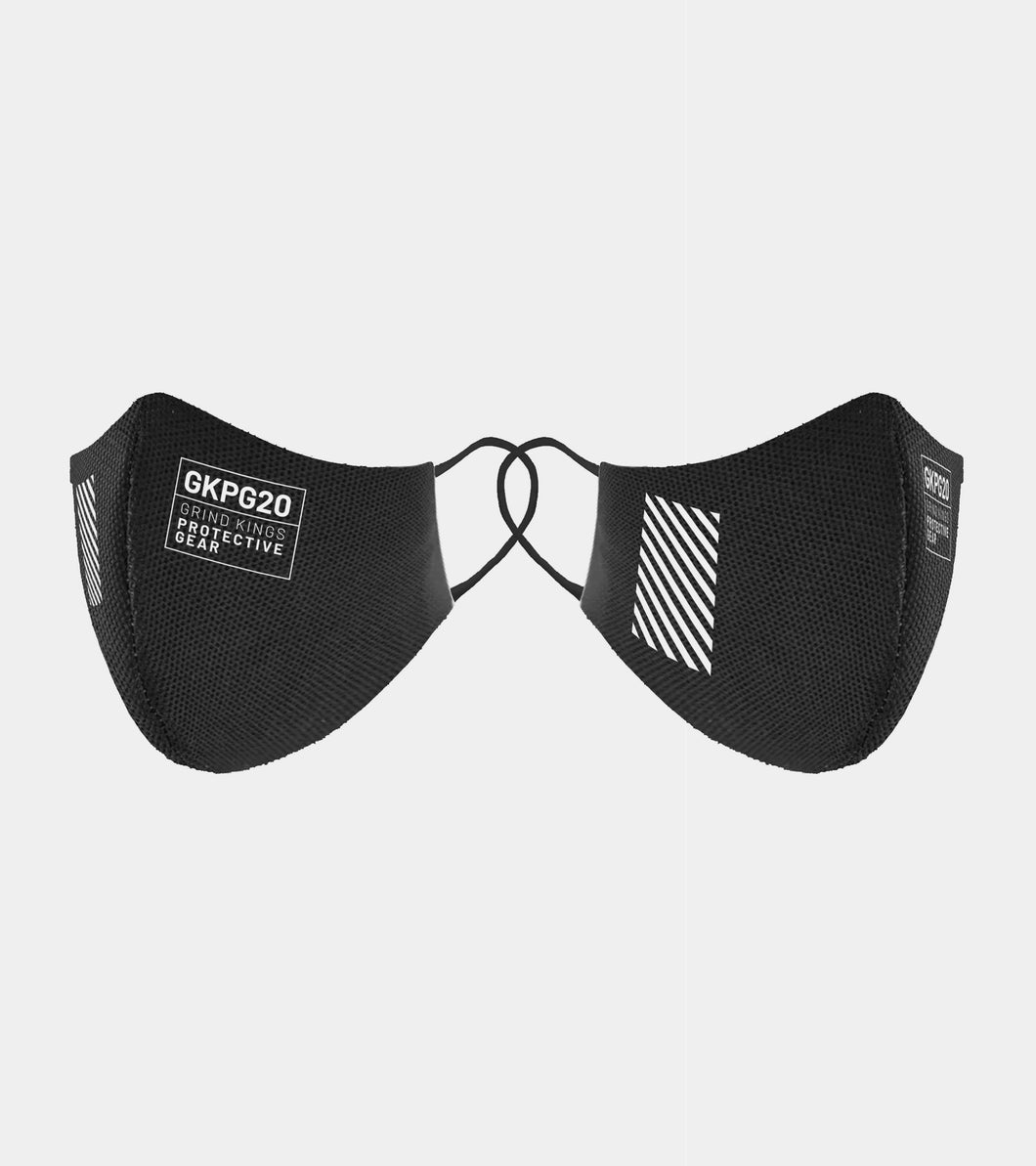 GKPG20 PPE Facemask - Black w/white