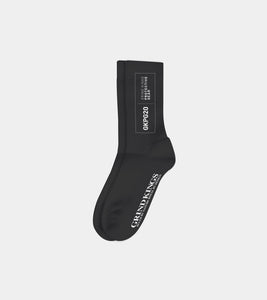 GKPG20 Basic Logo Socks - Black with white logo