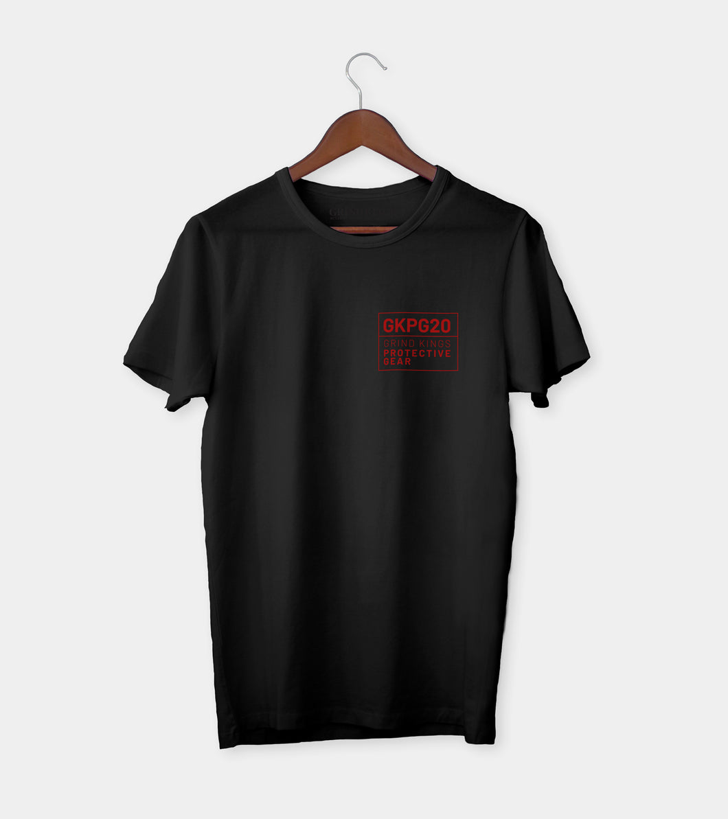 GKPG20 Logo Basic T-shirt - Black w/red