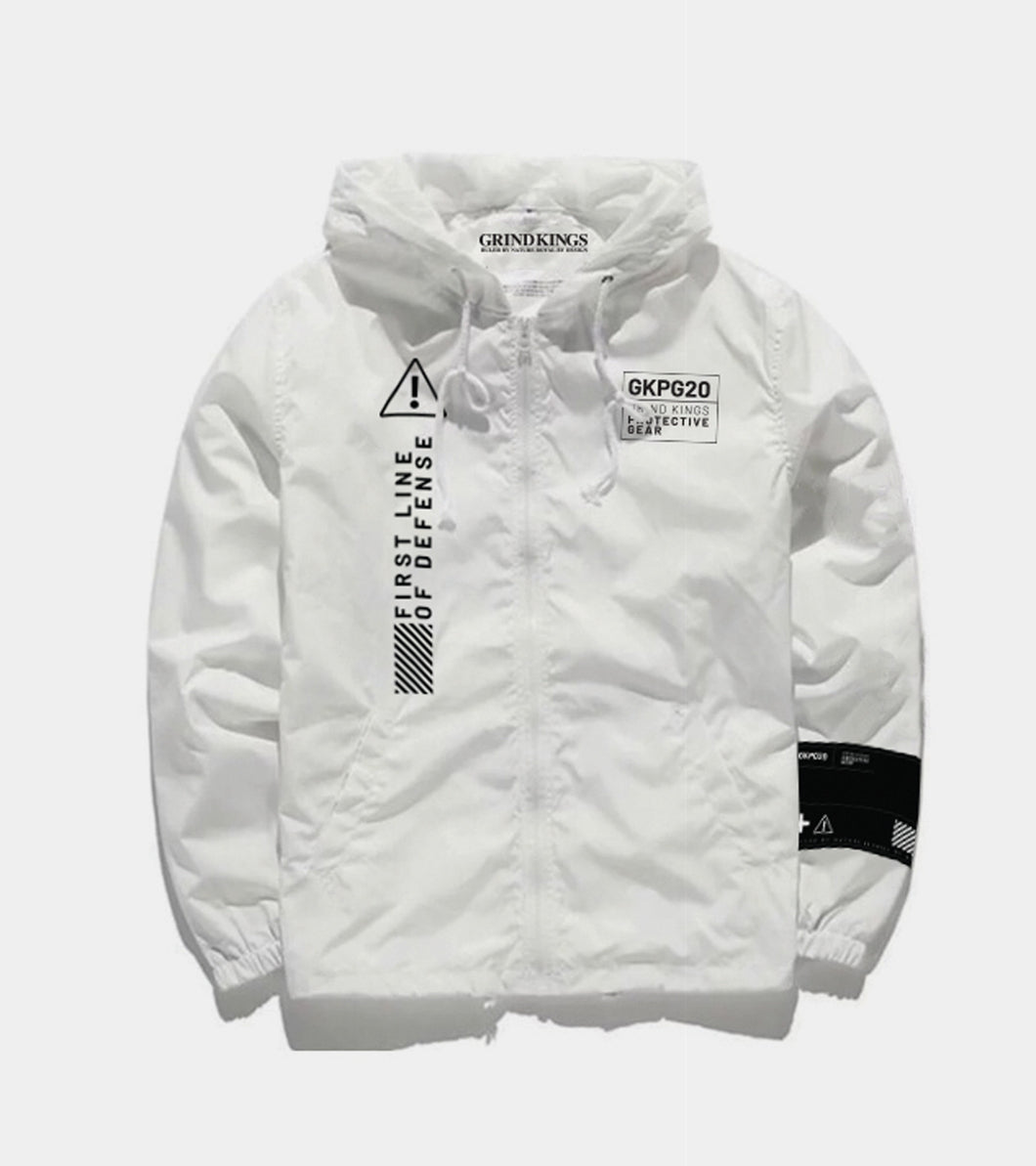 GKPG20 Logo PPE  Zip Hoodie - White